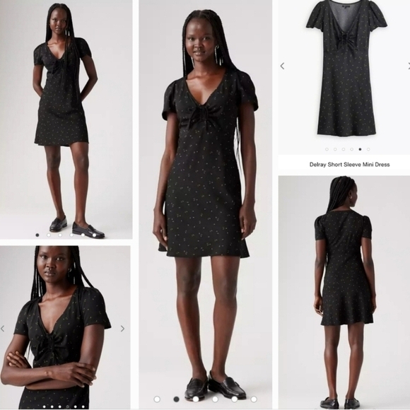 Levi's Blue & White Floral Delray Short Sleeve Mini Dress - Picture 13 of 16